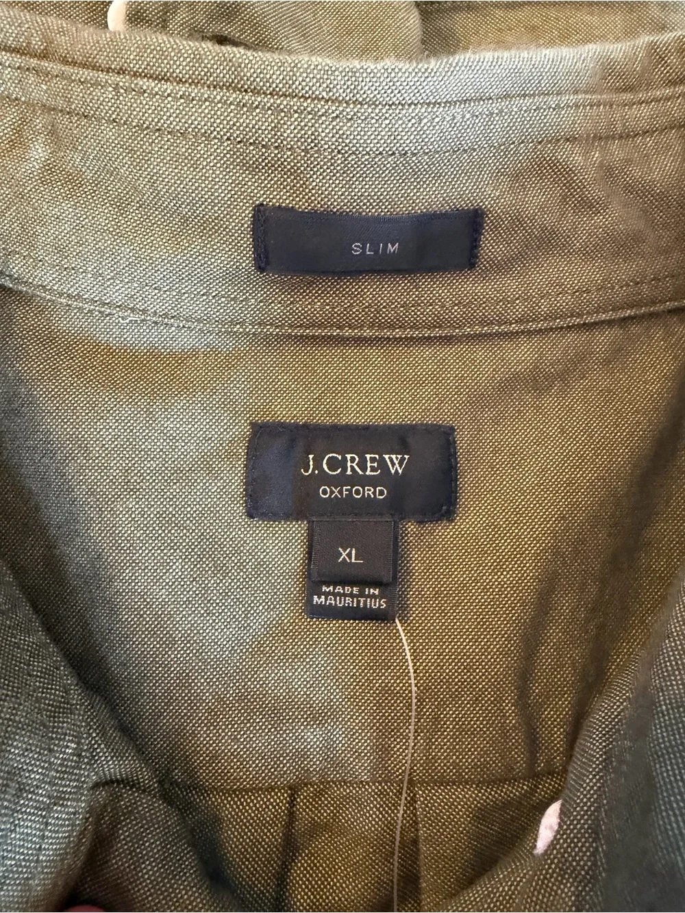 NWT J.Crew Slim Fit Oxford Shirt | Green | Men’s XL
